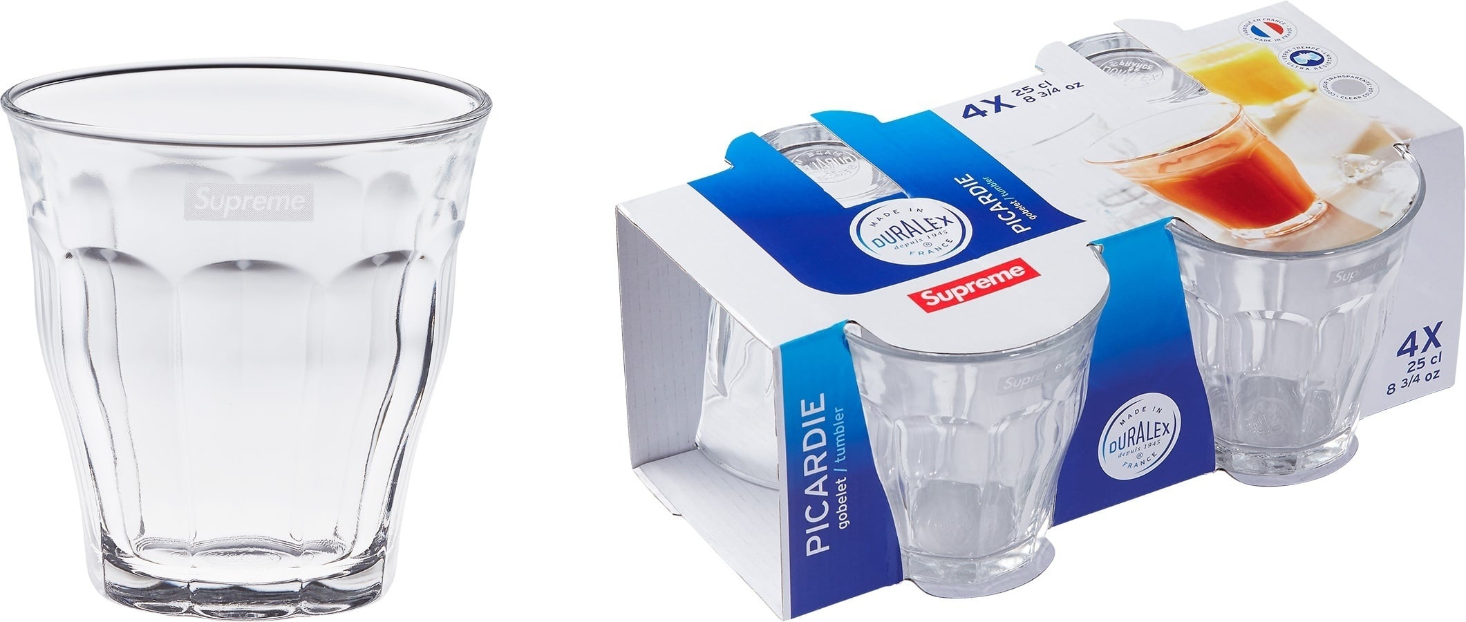 Supreme®/Duralex® Glasses (Set of 4)